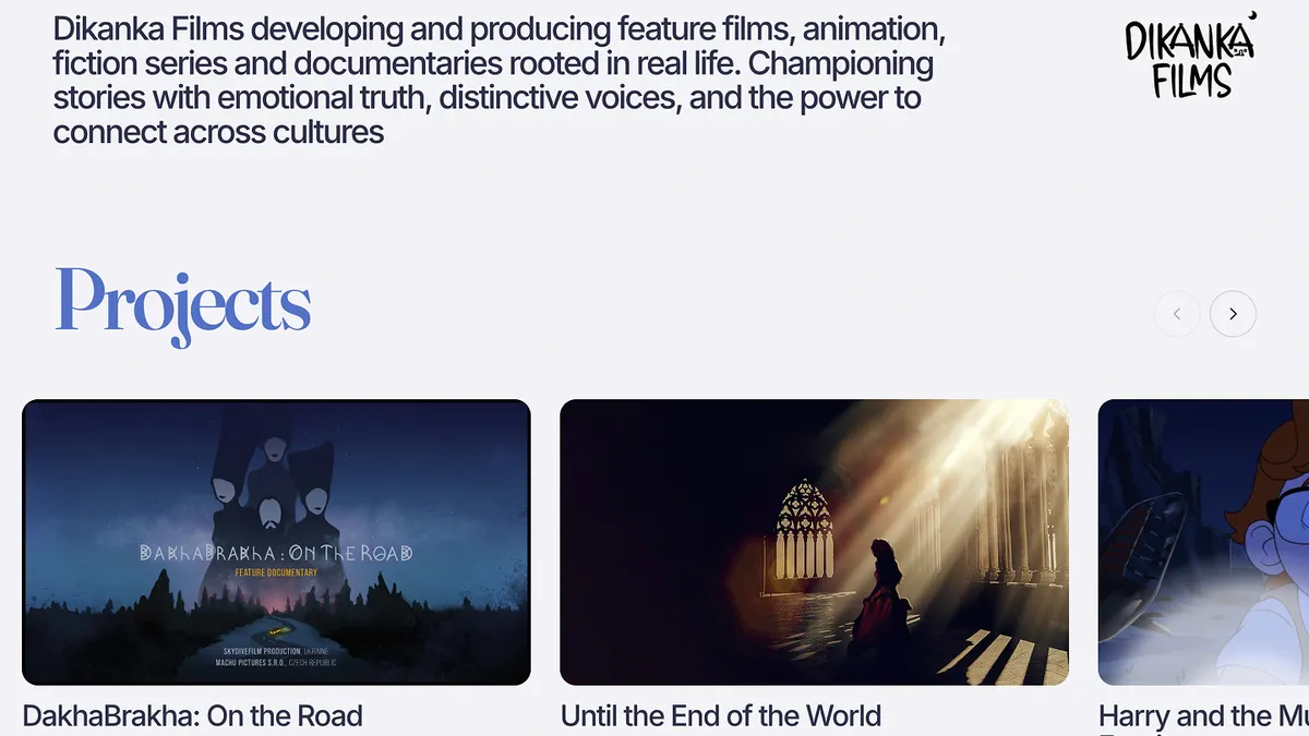Dikanka Design portfolio website